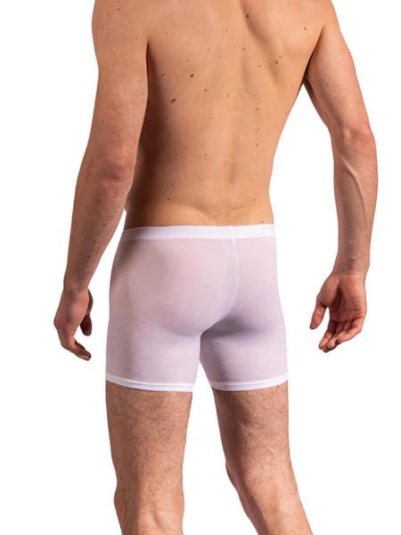 OLAF BENZ Regular Fit Weiß Microfaser