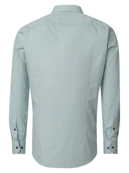 VENTI Regular Fit Hemd Grün Kent Popeline