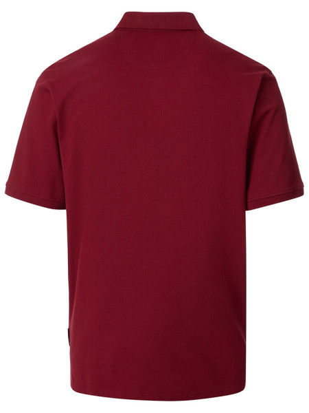 CASAMODA Poloshirt Dunkelrot Extrafeine Qualität