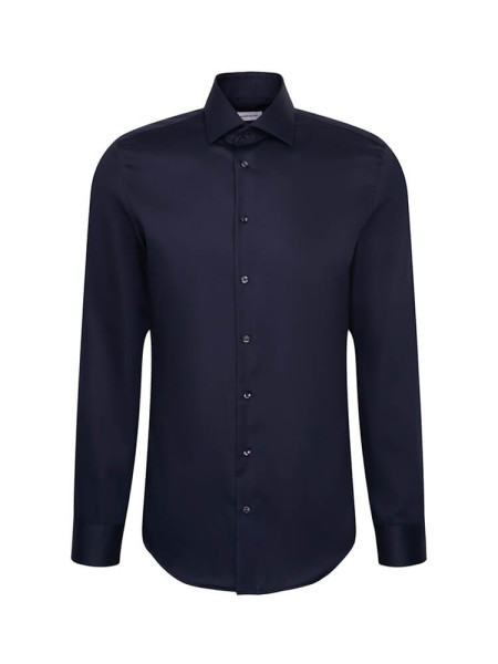 SEIDENSTICKER Tailored Fit Hemd Marine New Kent Twill