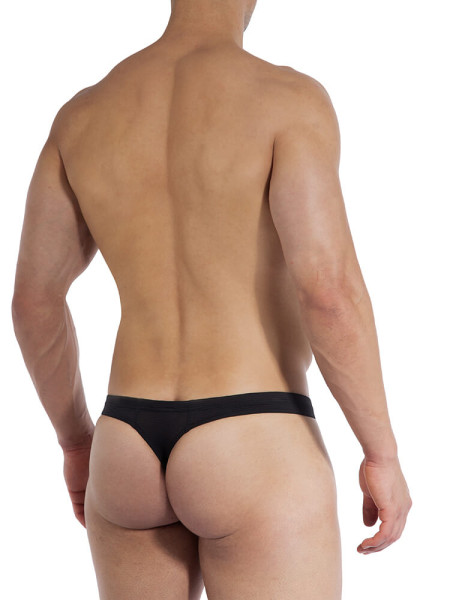 OLAF BENZ Regular Fit Schwarz Microfaser