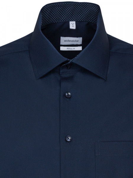 SEIDENSTICKER Regular Fit Hemd Marine Business Kent Popeline - Ansicht 2