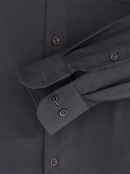 CASAMODA Regular Fit Hemd Anthrazit Kent Natté - Ansicht 2