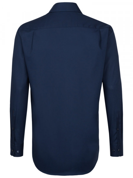 SEIDENSTICKER Regular Fit Hemd Marine Business Kent Popeline