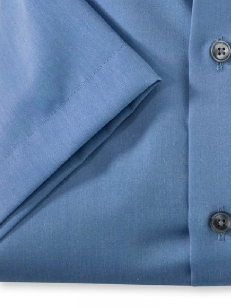 OLYMP Regular Fit Hemd Mittelblau New Kent Chambray - Ansicht 2