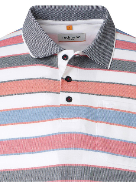 REDMOND Poloshirt Rot Natté - Ansicht 1