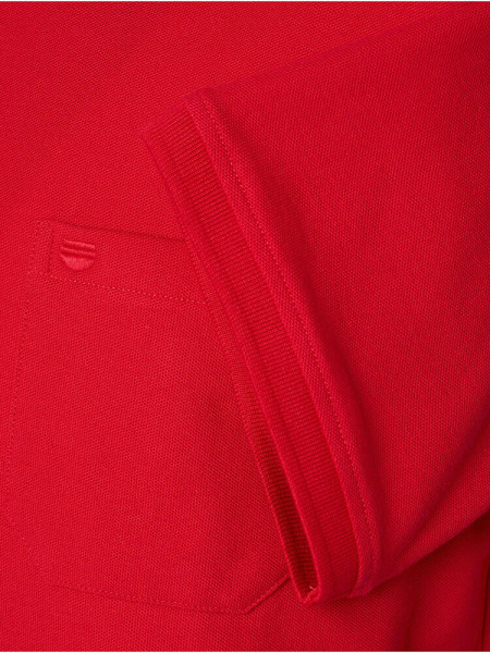 REDMOND Poloshirt Rot Piqué - Ansicht 2