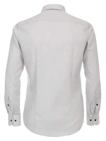 VENTI Regular Fit Hemd Hellgrau Kent Struktur
