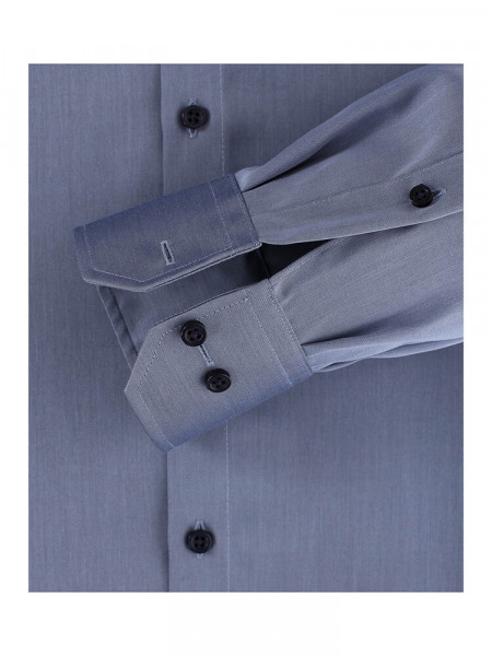 VENTI Regular Fit Hemd Dunkelblau Kent Twill - Ansicht 2