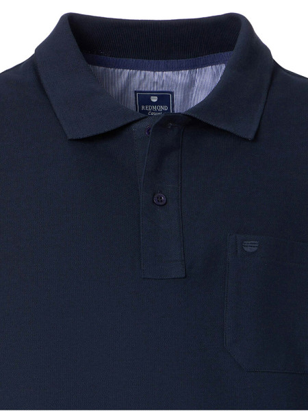 REDMOND Poloshirt Marine Piqué - Ansicht 1