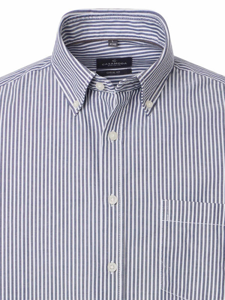 CASAMODA Regular Fit Hemd Dunkelblau Button-Down Easy Care  - Ansicht 1