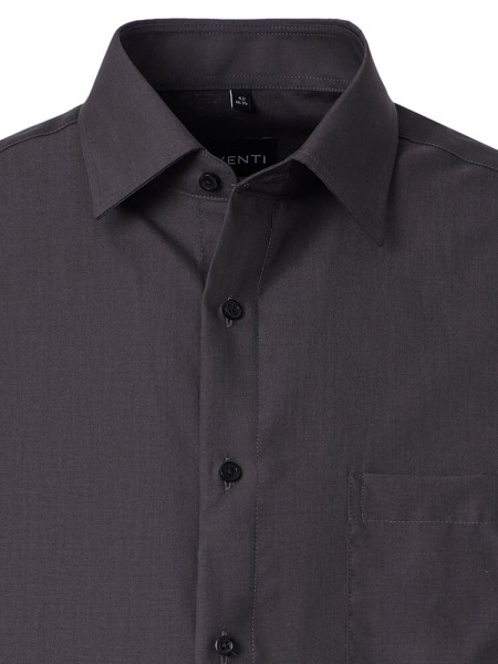 VENTI Comfort Fit Hemd Anthrazit Kent Popeline - Ansicht 1