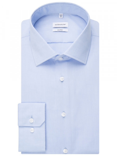 SEIDENSTICKER Tailored Fit Hemd Hellblau Business Kent Chambray - Ansicht 4