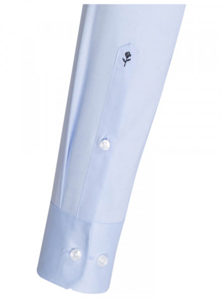 SEIDENSTICKER Slim Fit Hemd Hellblau Business Kent Chambray - Ansicht 1