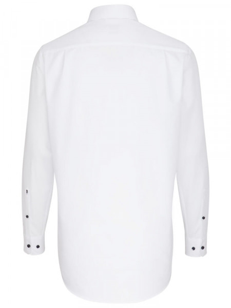 SEIDENSTICKER Regular Fit Hemd Weiß Business Kent Popeline