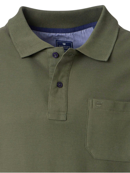 REDMOND Poloshirt Dunkelgrün Piqué - Ansicht 1