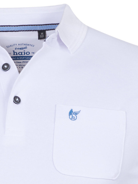 HAJO Poloshirt Weiß Piqué - Ansicht 1