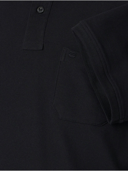 REDMOND Poloshirt Schwarz Piqué - Ansicht 2