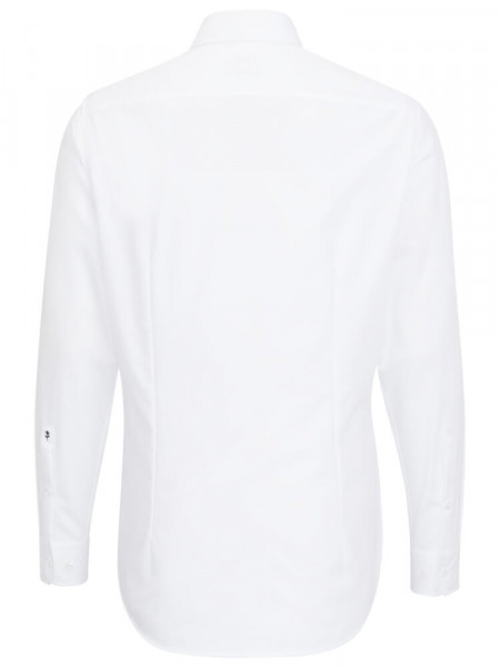 SEIDENSTICKER Tailored Fit Hemd Weiß Business Kent Popeline
