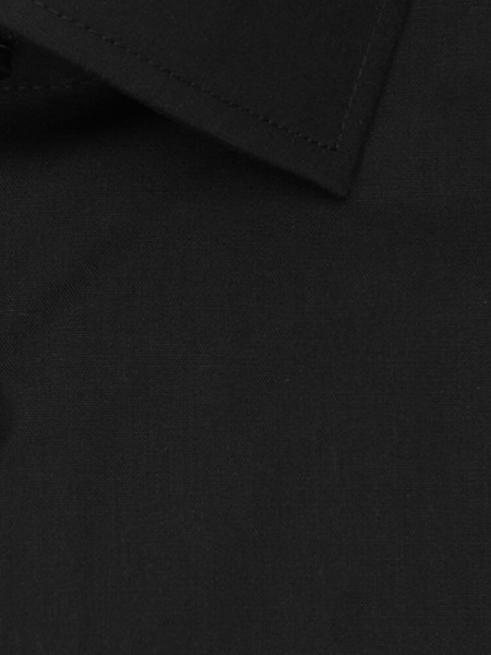 SEIDENSTICKER Tailored Fit Hemd Schwarz Business Kent Popeline - Ansicht 3