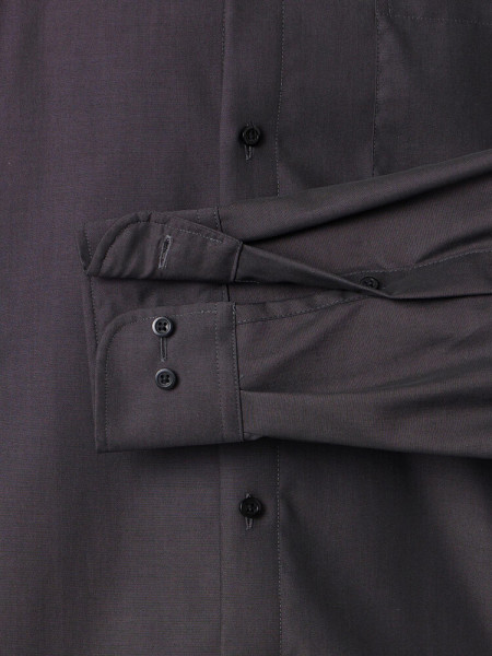 VENTI Comfort Fit Hemd Anthrazit Kent Popeline - Ansicht 2