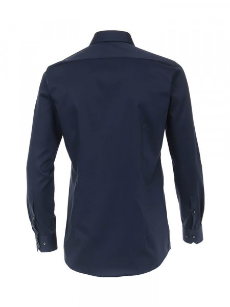 VENTI Slim Fit Hemd Marine Kent Twill