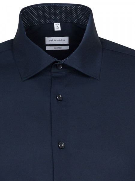 SEIDENSTICKER Tailored Fit Hemd Marine Business Kent Popeline - Ansicht 2