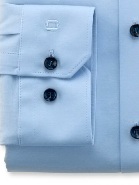 OLYMP Extra Slim Fit Hemd Hellblau Urban Kent Jersey - Ansicht 1