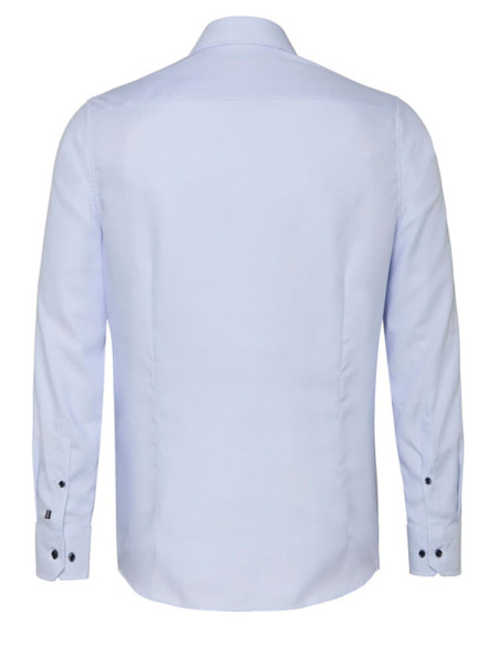 PURE Slim Fit Hemd Hellblau Kent Struktur