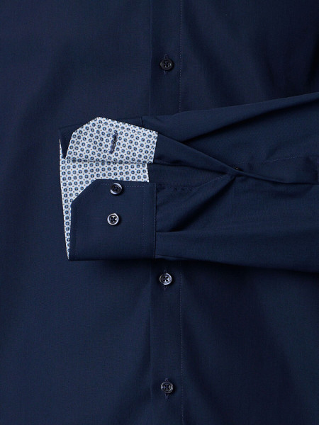 VENTI Regular Fit Hemd Marine Kent Popeline - Ansicht 2