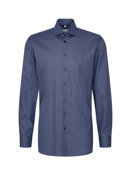 SEIDENSTICKER Regular Fit Hemd Dunkelblau New Kent Twill