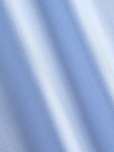 ARTIGIANO Regular Fit Hemd Mittelblau Haifisch Faux uni