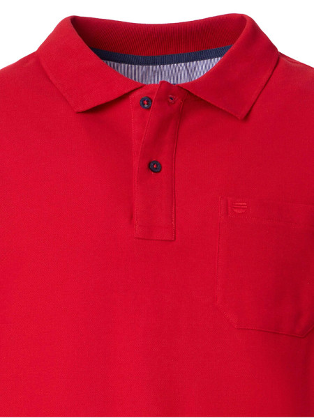 REDMOND Poloshirt Rot Piqué - Ansicht 1