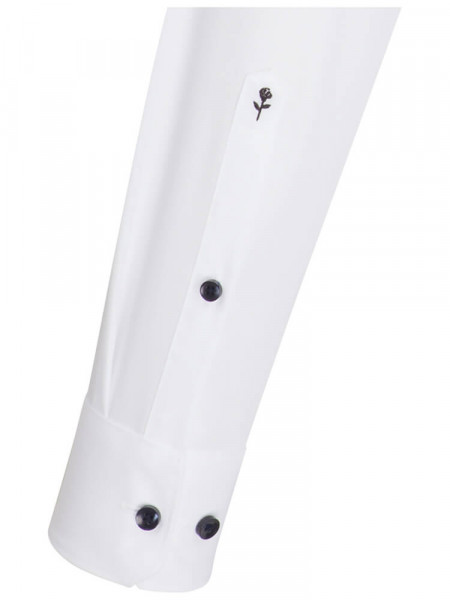 SEIDENSTICKER Regular Fit Hemd Weiß Business Kent Popeline - Ansicht 1