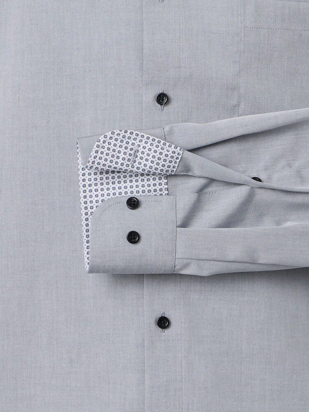 VENTI Comfort Fit Hemd Anthrazit Kent Popeline - Ansicht 2