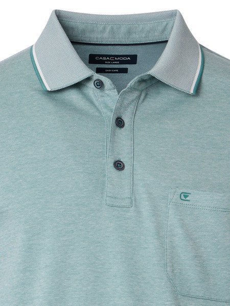 CASAMODA Poloshirt Grün Extrafeine Qualität - Ansicht 1