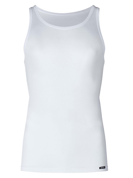 SKINY Regular Fit Weiß Feinripp - Ansicht 1