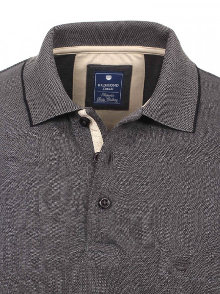 REDMOND Poloshirt Grau Piqué - Ansicht 1