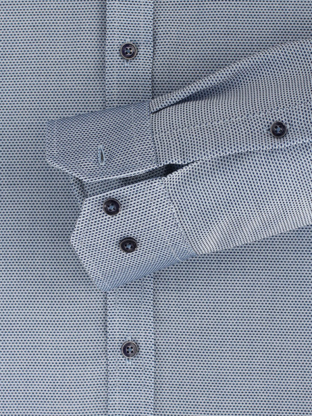 VENTI Slim Fit Hemd Mittelblau Kent Easy Care  - Ansicht 2
