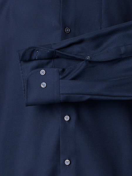 VENTI Comfort Fit Hemd Dunkelblau Kent Struktur - Ansicht 2