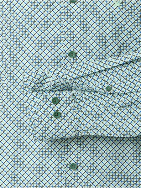 REDMOND Comfort Fit Hemd Grün Kent Print - Ansicht 2