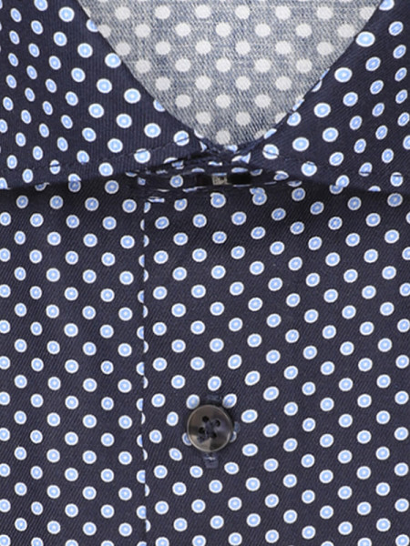 SEIDENSTICKER Slim Fit Hemd Dunkelblau New Kent Twill - Ansicht 1