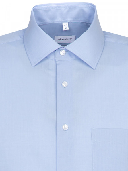 SEIDENSTICKER Regular Fit Hemd Hellblau Business Kent Fil à Fil - Ansicht 2