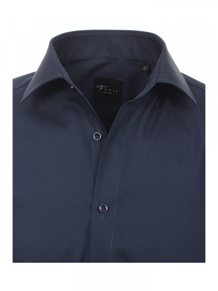 VENTI Regular Fit Hemd Marine Kent Popeline - Ansicht 1