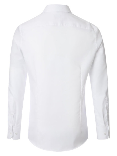 VENTI Regular Fit Hemd Weiß Button-Down Fein Oxford