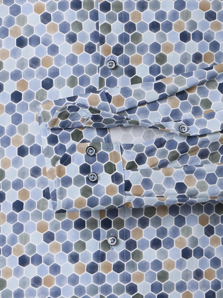 VENTI Regular Fit Hemd Hellblau Kent Popeline - Ansicht 2