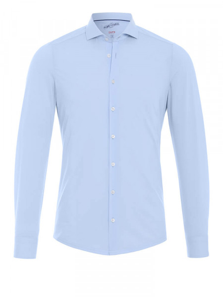 PURE Extra Slim Fit Hemd Hellblau Haifisch Jersey - Ansicht 1