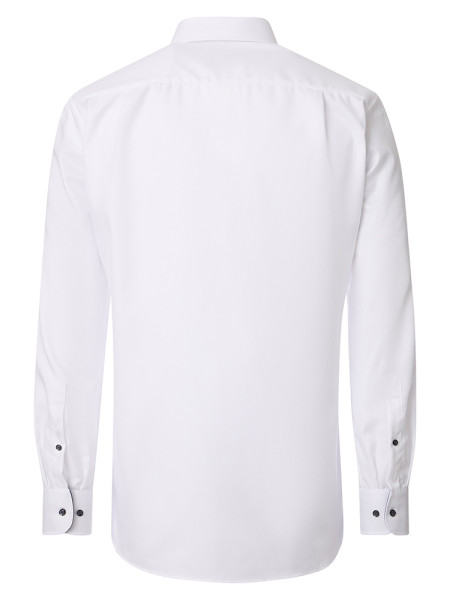 VENTI Comfort Fit Hemd Weiß Button-Down Struktur