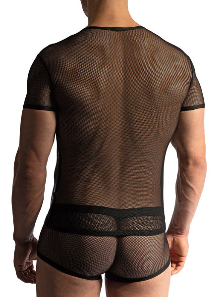 MANSTORE Regular Fit Schwarz Microfaser