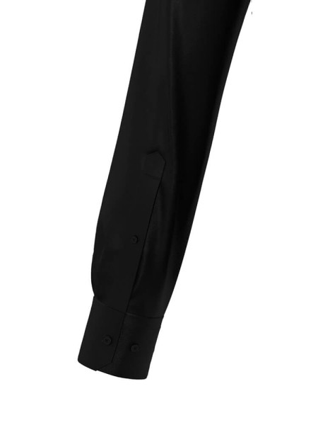 SEIDENSTICKER Slim Fit Hemd Schwarz New Kent Satin  - Ansicht 4
